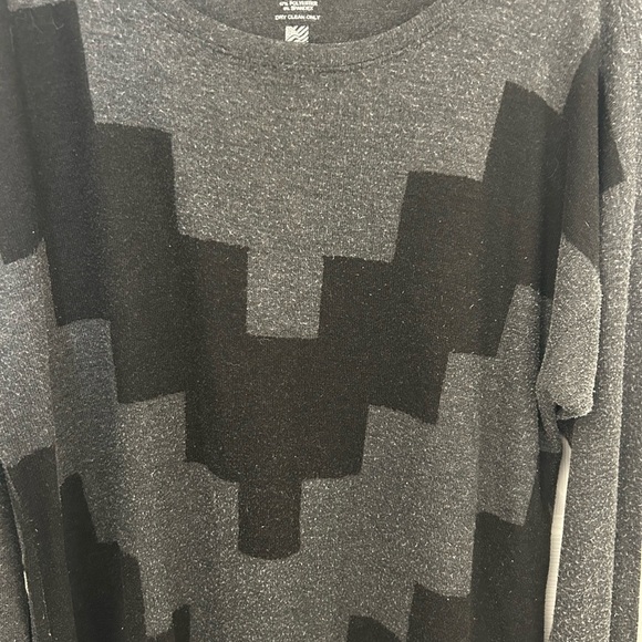 GO Couture Vintage Edition Gray Light Knit Sweater, Sz L-XL - Picture 2 of 10